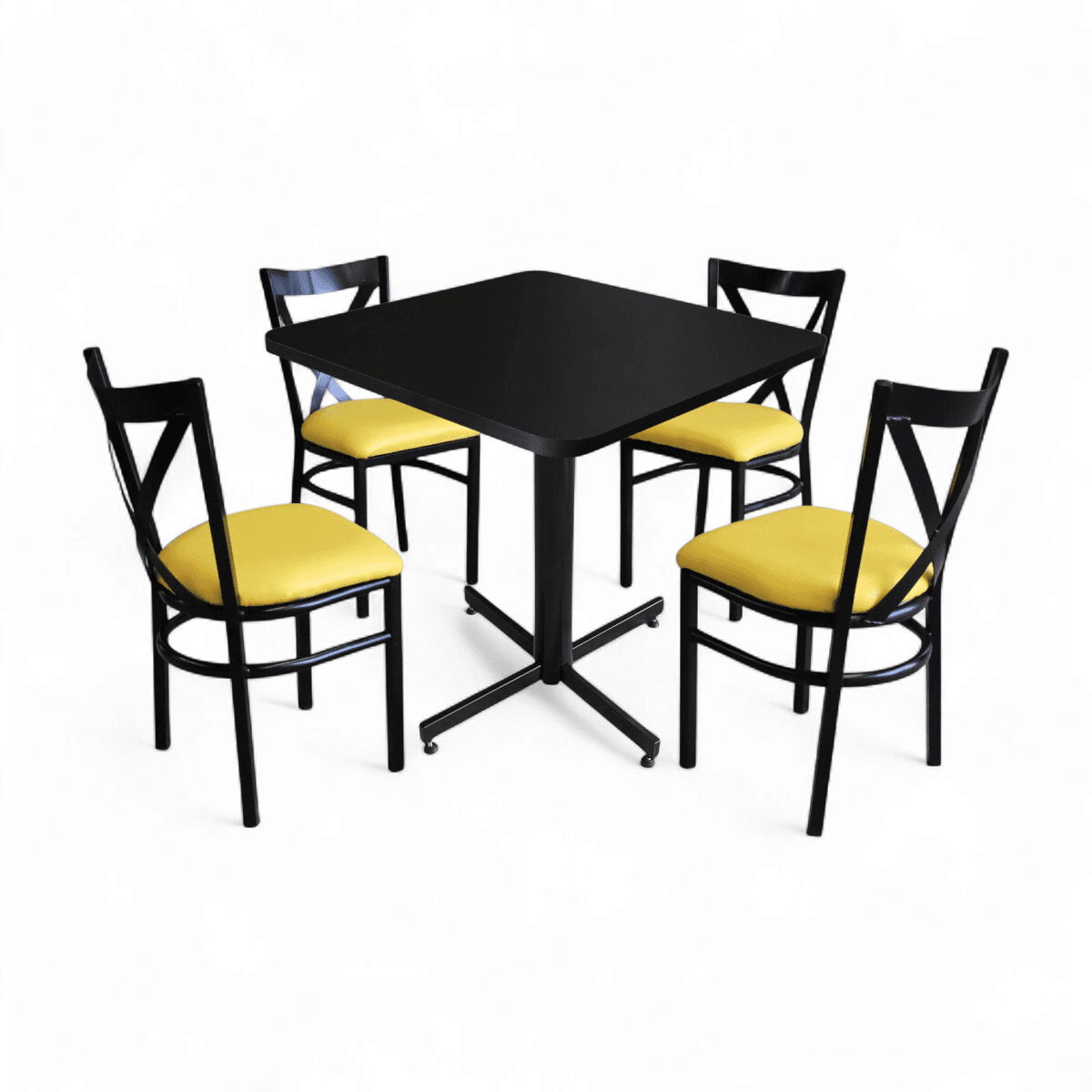 Conjunto Modelo Roma Negro Mate - estándar 4 sillas view 14