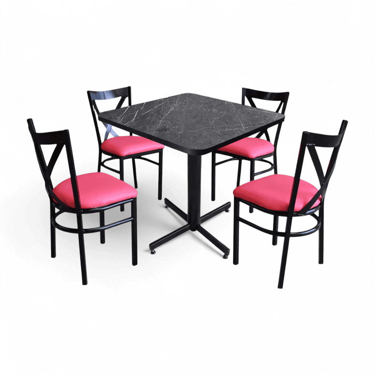 Conjunto Modelo Roma Gris Carrara - estándar 4 sillas view 4