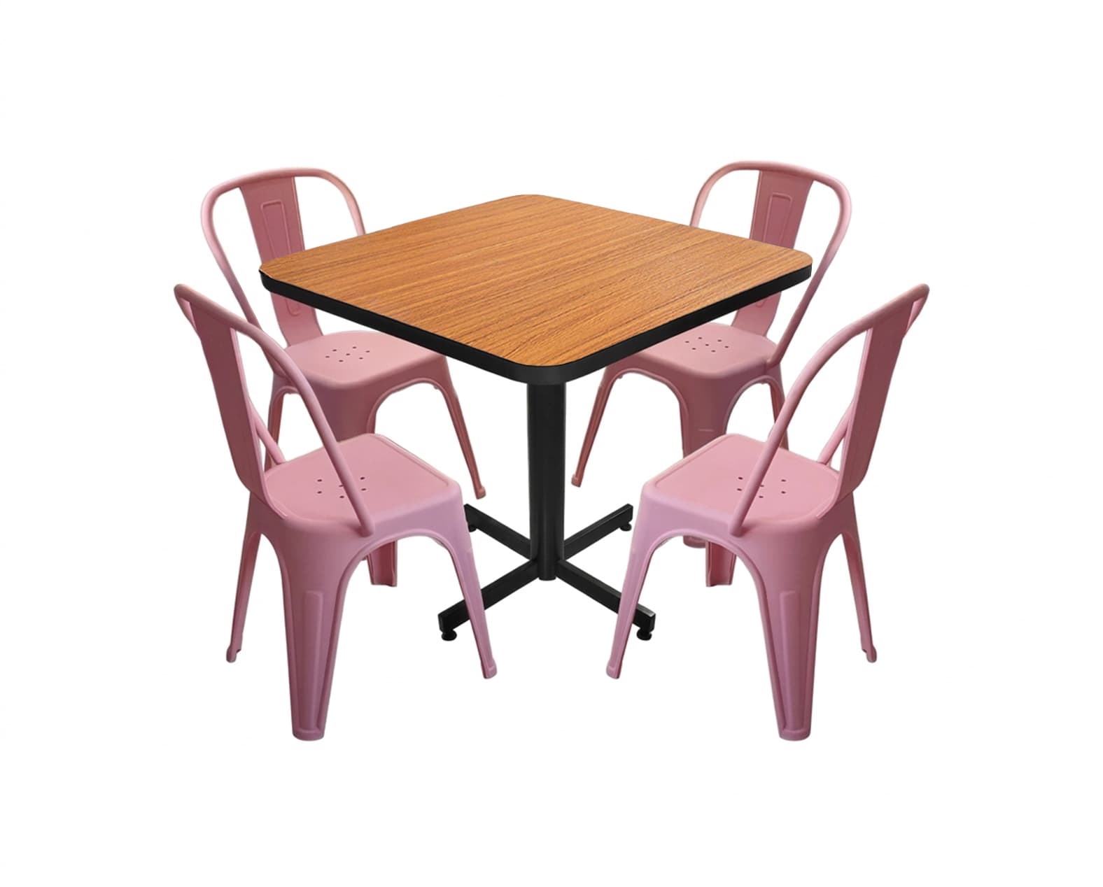 Conjunto Modelo Tolix Roble - estándar 4 sillas view 3