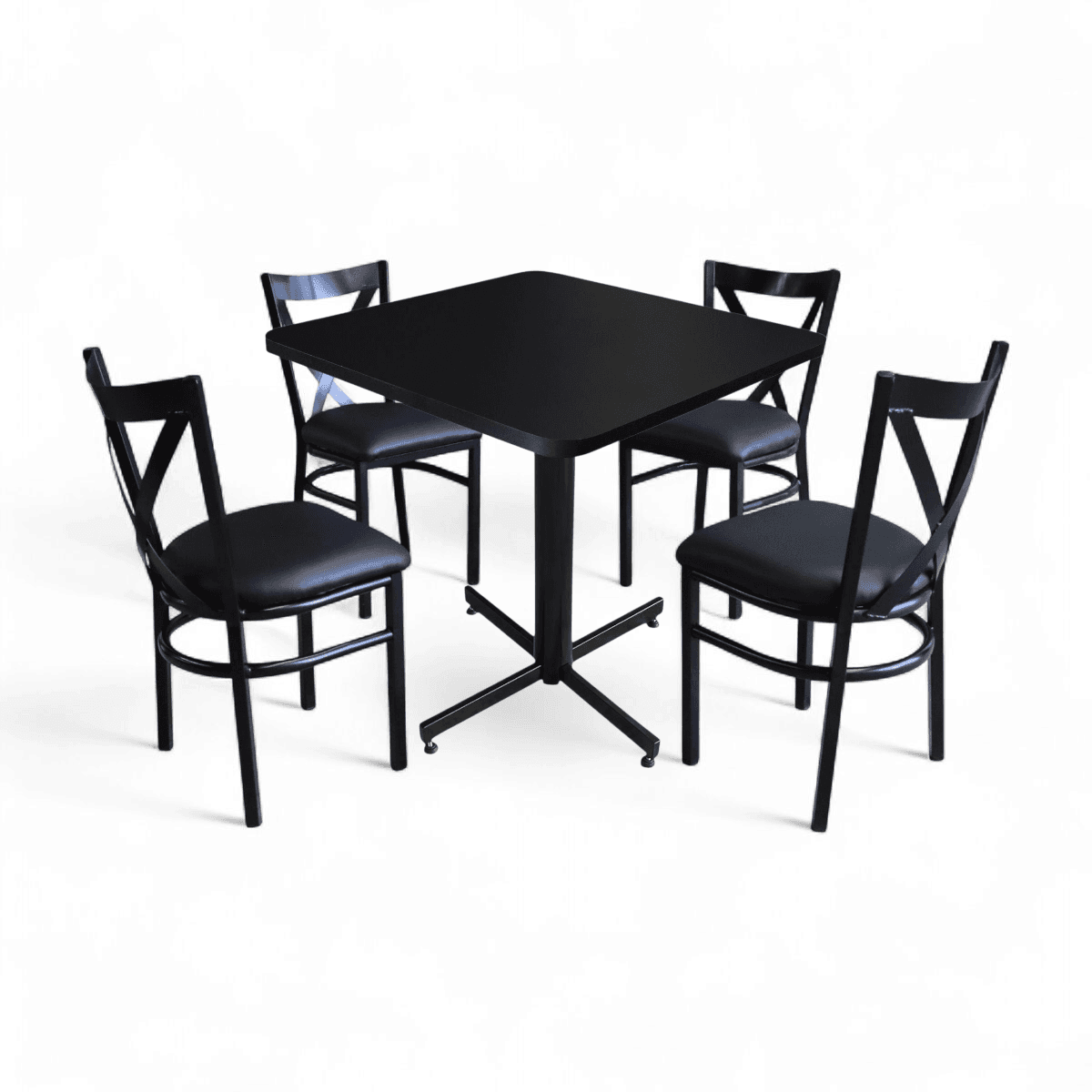 Conjunto Modelo Roma Negro Mate - estándar 4 sillas view 16