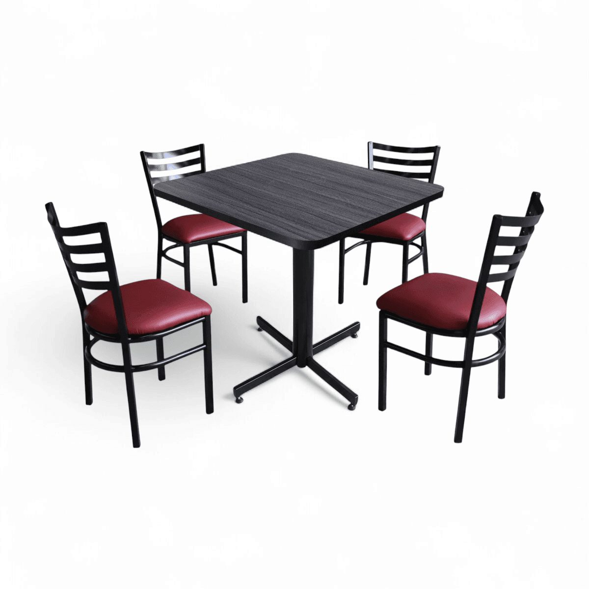 Conjunto Modelo Italia Gris Imperial - estándar 4 sillas