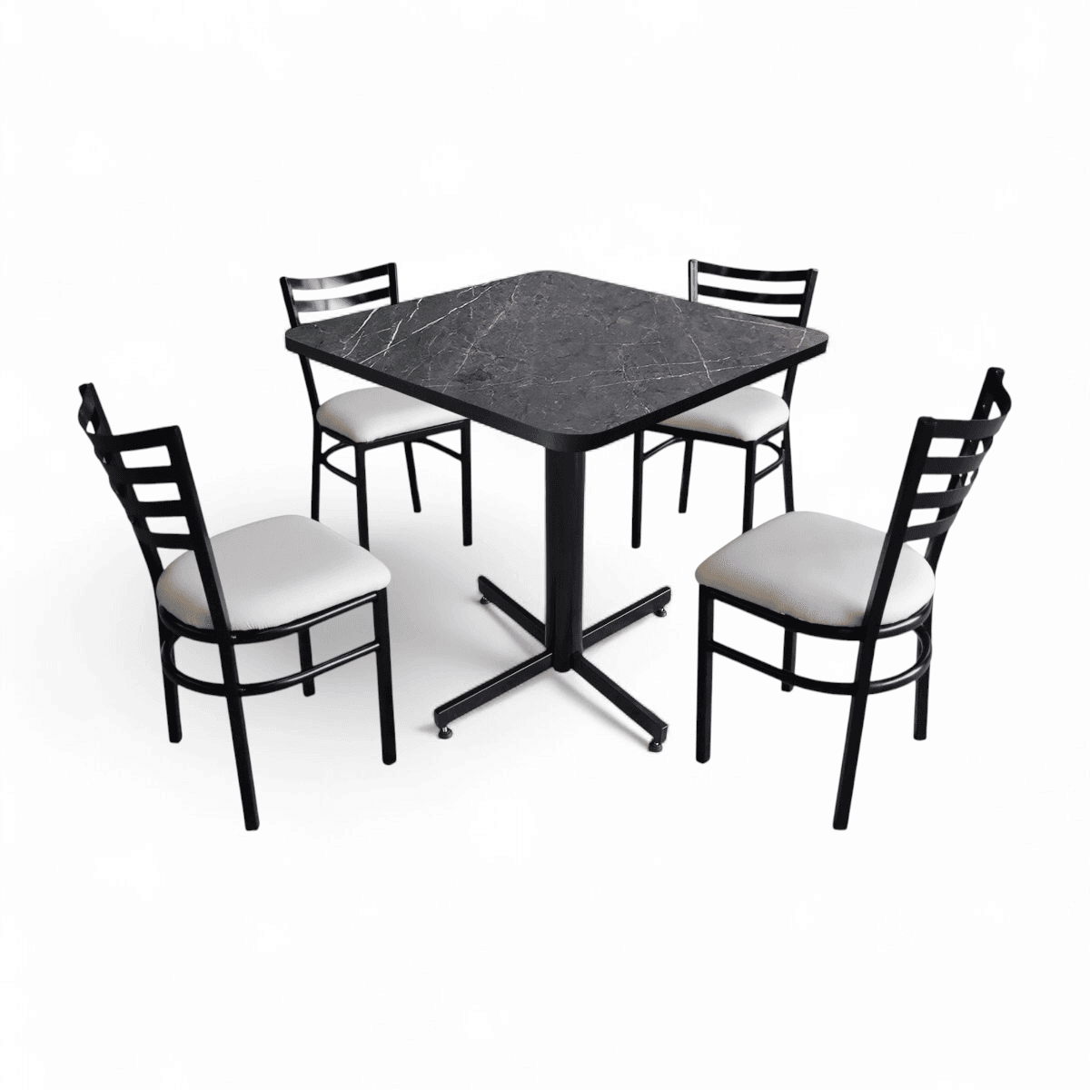 Conjunto Modelo Italia Gris Carrara - estándar 4 sillas view 4
