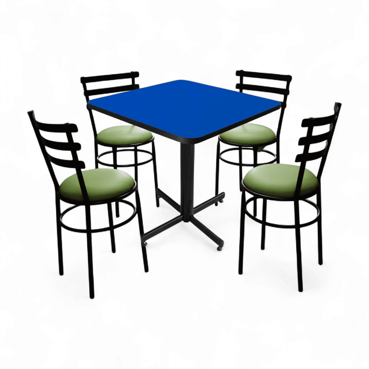 Conjunto Modelo Solera Azul Rey - estándar 4 sillas view 4