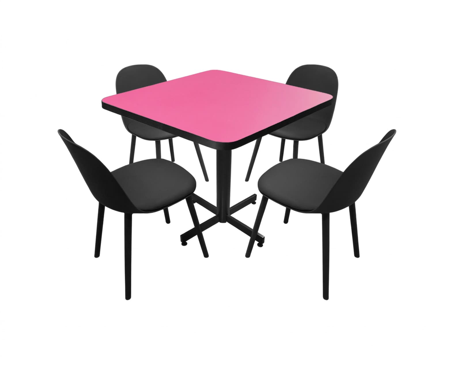 Conjunto Modelo Nova Rosa Mate - estándar 4 sillas