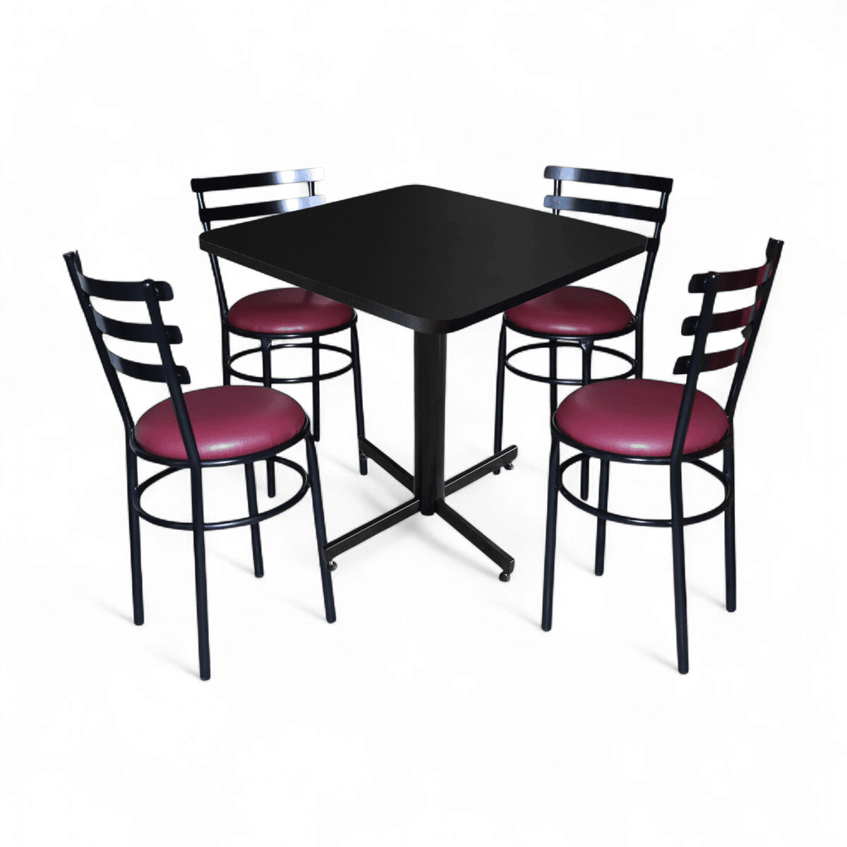 Conjunto Modelo Solera Negro Mate - estándar 4 sillas view 16