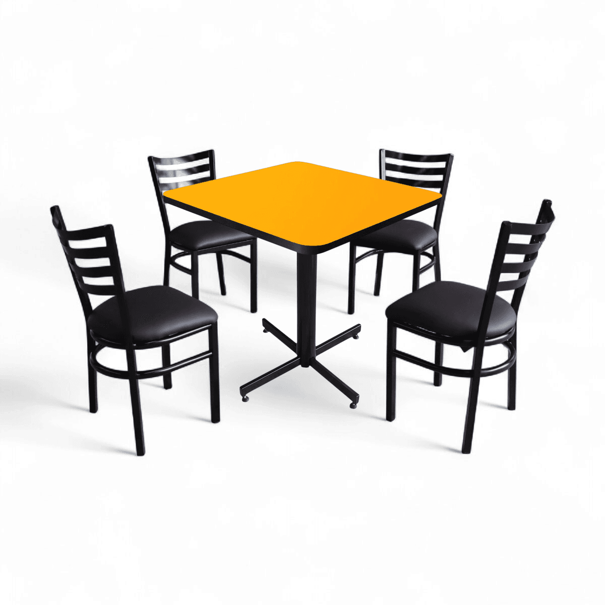 Conjunto Modelo Italia Amarillo Liso - estándar 4 sillas view 8