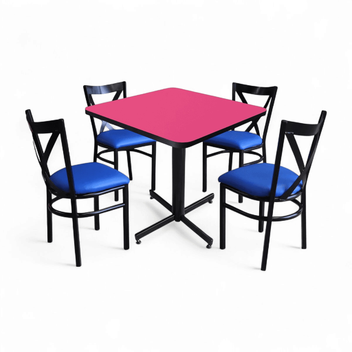 Conjunto Modelo Roma Rosa Mate - estándar 4 sillas view 10