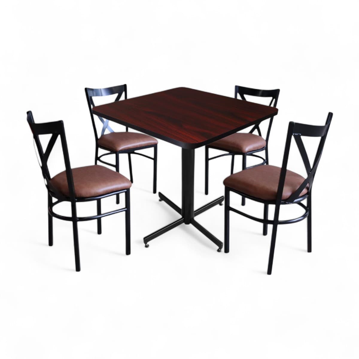 Conjunto Modelo Roma Caoba - estándar 4 sillas view 5