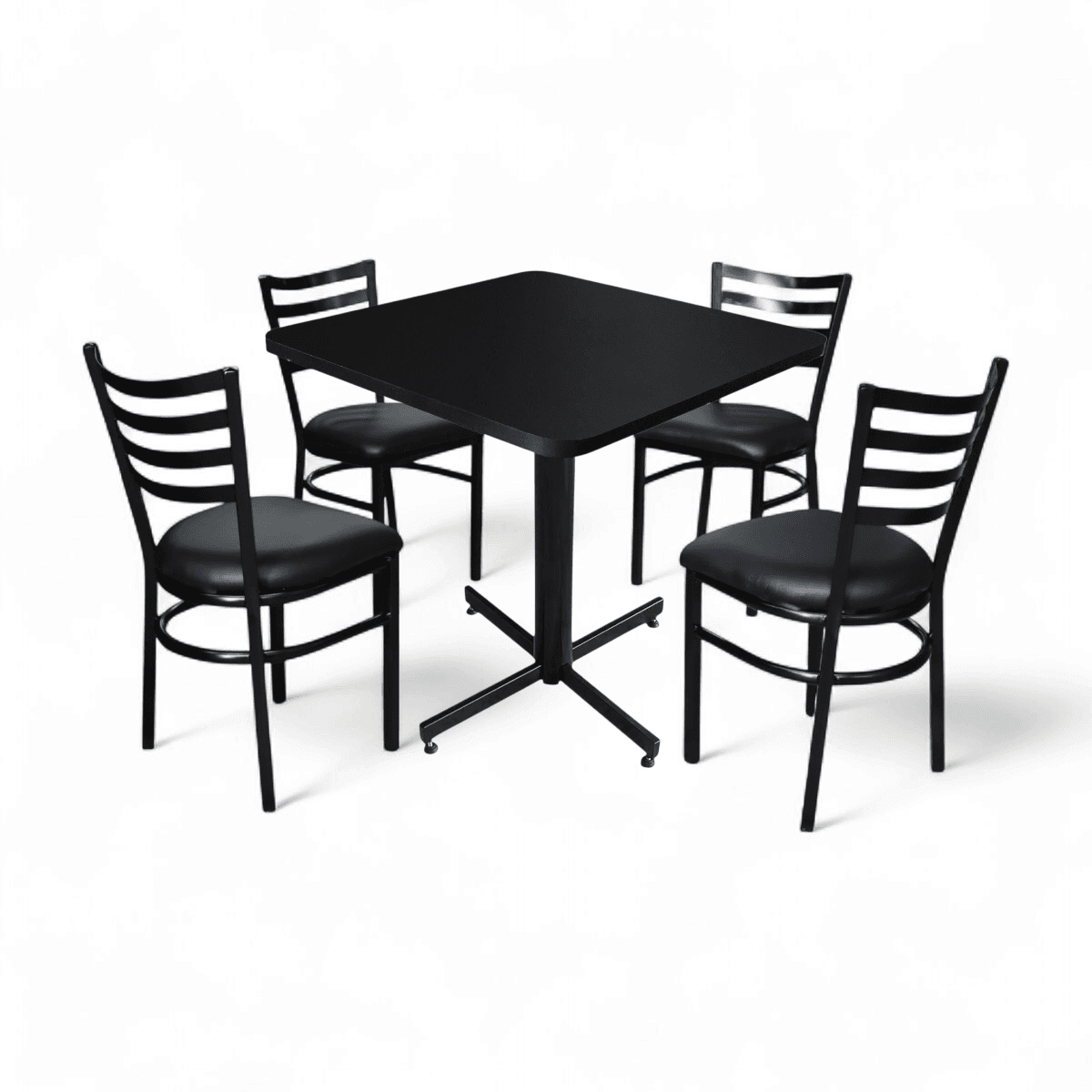 Conjunto Modelo Italia Negro Mate - estándar 4 sillas view 5