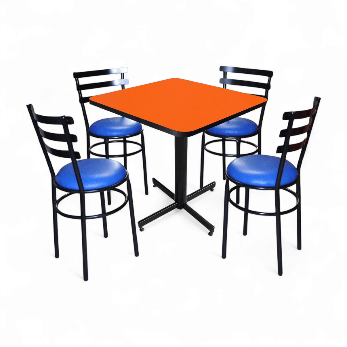 Conjunto Modelo Solera Naranja Liso - estándar 4 sillas view 5