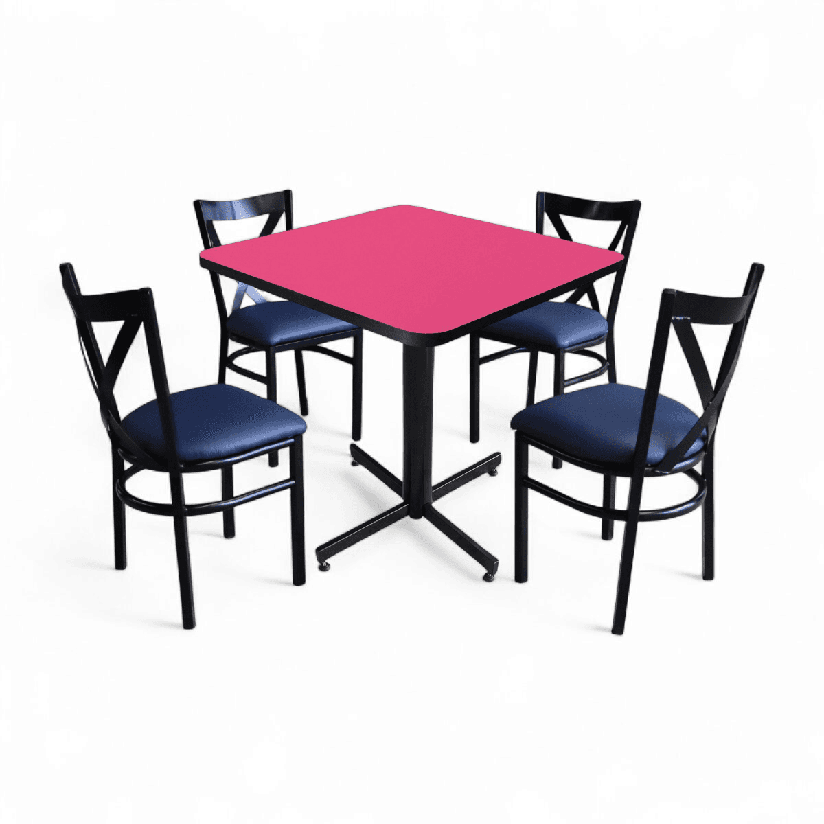 Conjunto Modelo Roma Rosa Mate - estándar 4 sillas view 16