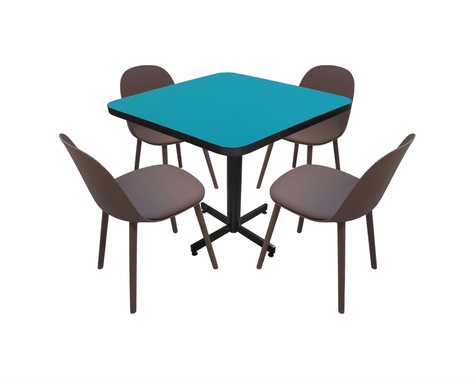 Conjunto Modelo Nova Turquesa - estándar 4 sillas