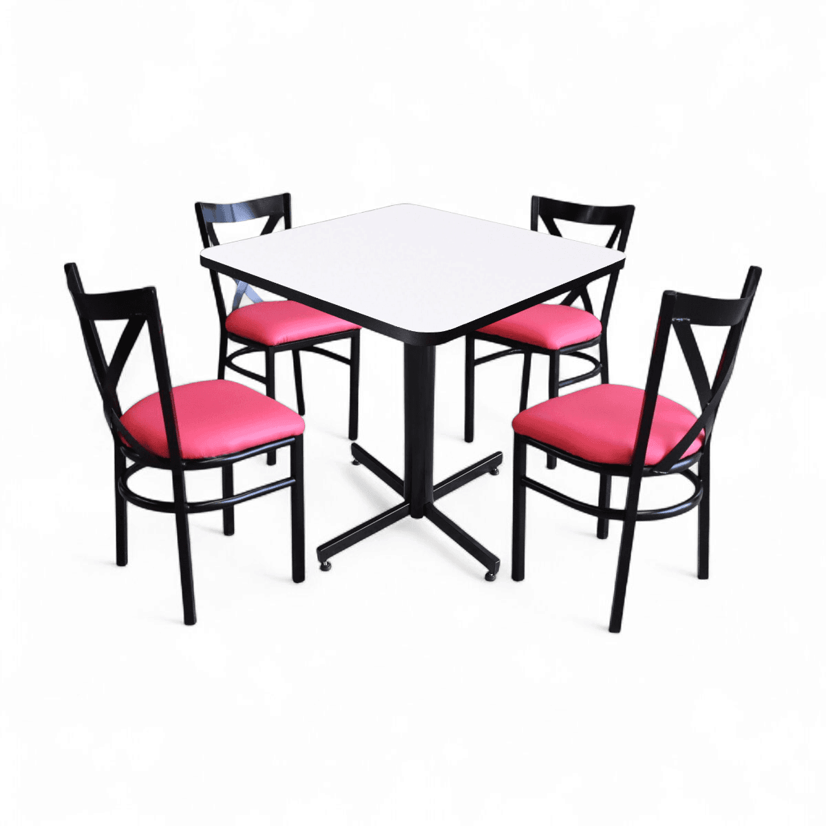 Conjunto Modelo Roma Blanco - estándar 4 sillas view 3