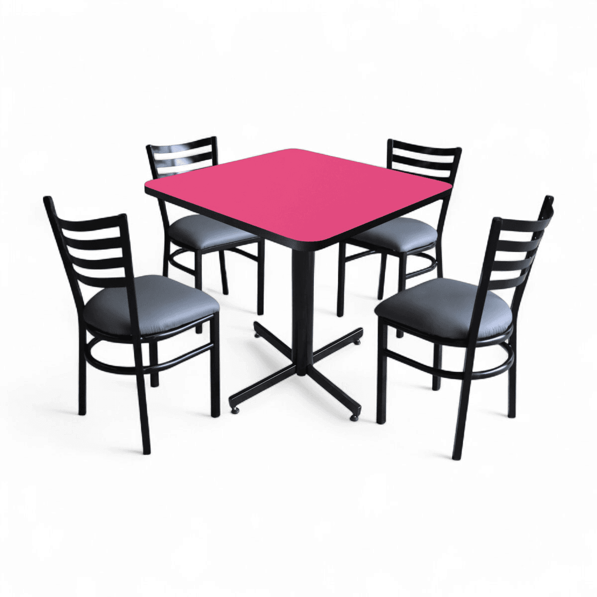 Conjunto Modelo Italia Rosa Mate - estándar 4 sillas view 13