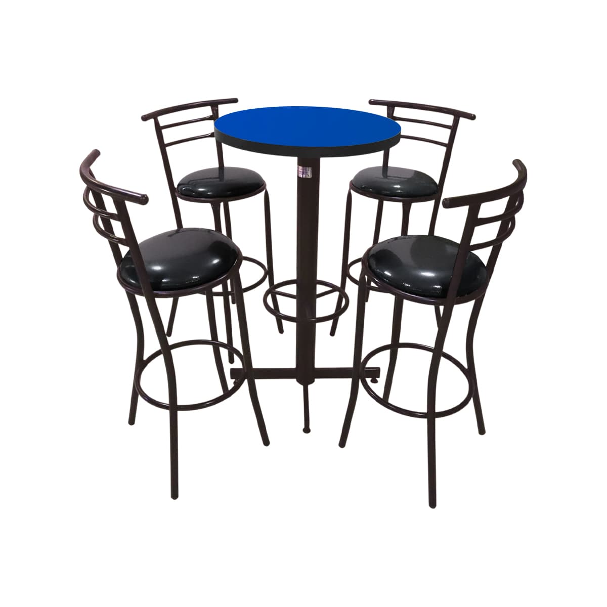 Conjunto Periquero Modelo Chabeli Azul Rey - 4 bancos view 3