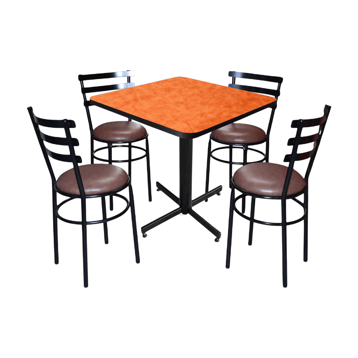 Conjunto Modelo Solera Naranja Deslavado - estándar 4 sillas view 15