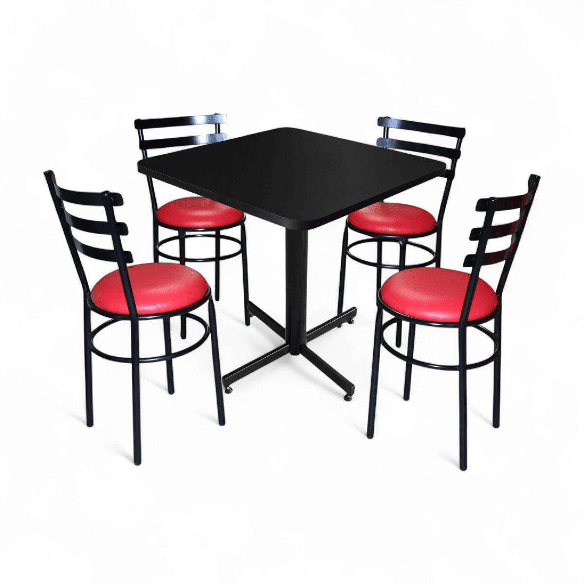 Conjunto Modelo Solera Negro Mate - estándar 4 sillas view 9