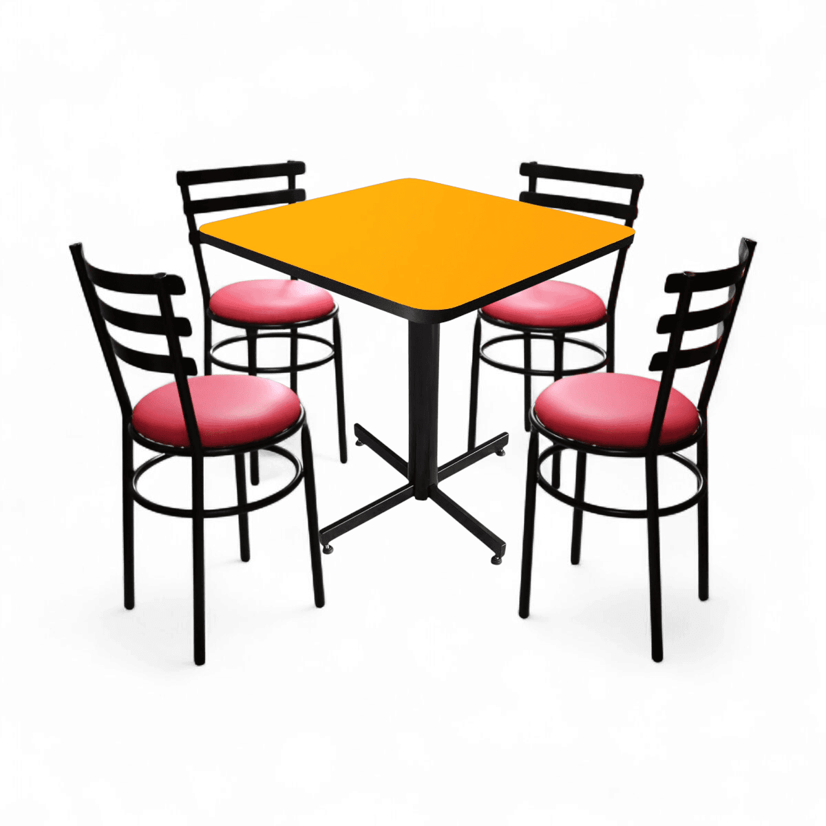 Conjunto Modelo Solera Amarillo Liso - estándar 4 sillas view 10