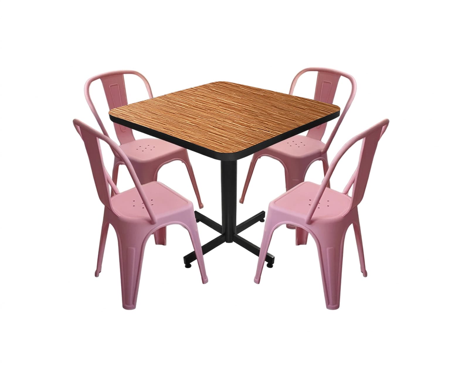 Conjunto Modelo Tolix Golden Bambú - estándar 4 sillas view 3