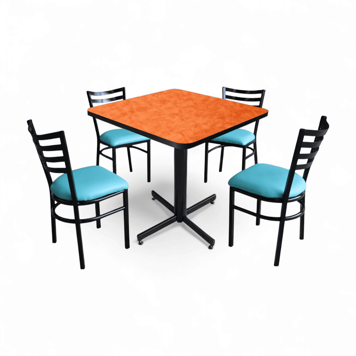 Conjunto Modelo Italia Naranja Deslavado - estándar 4 sillas view 6