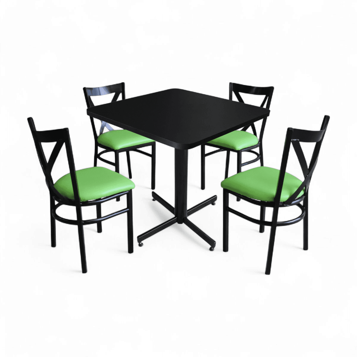 Conjunto Modelo Roma Negro Mate - estándar 4 sillas view 12