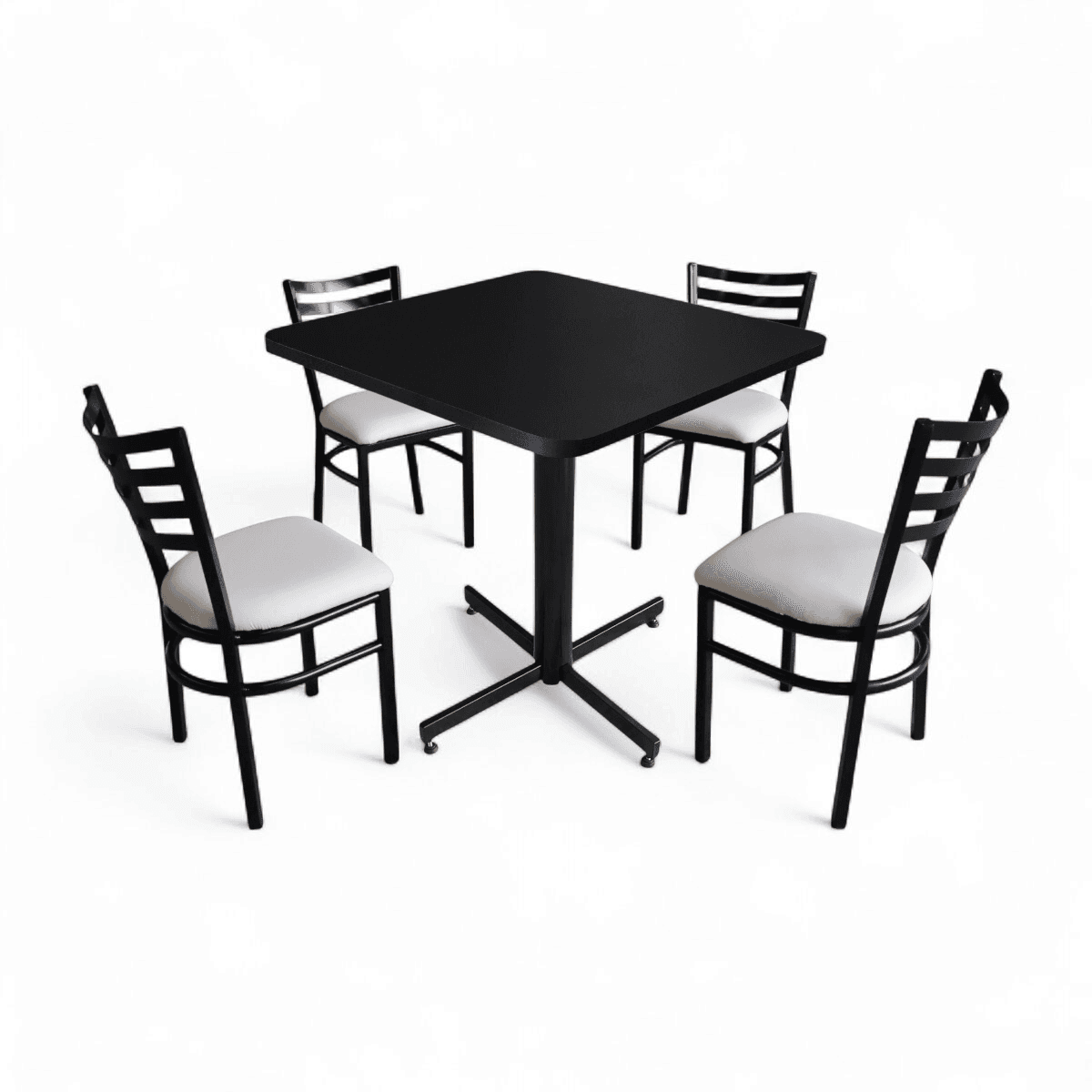 Conjunto Modelo Italia Negro Mate - estándar 4 sillas view 16