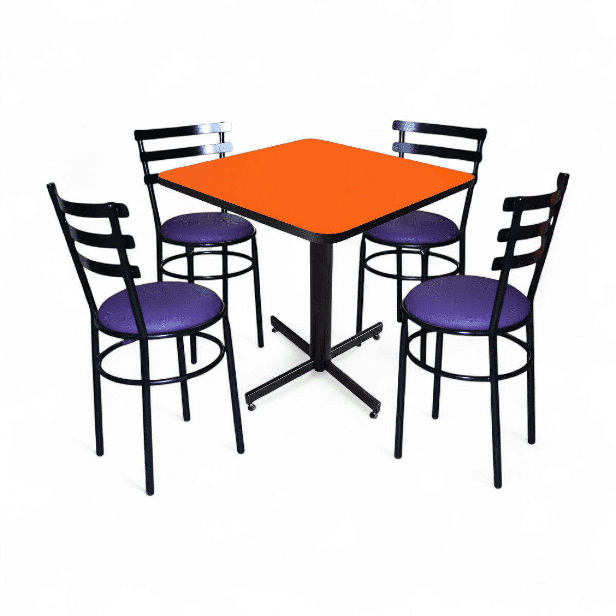 Conjunto Modelo Solera Naranja Liso - estándar 4 sillas view 8