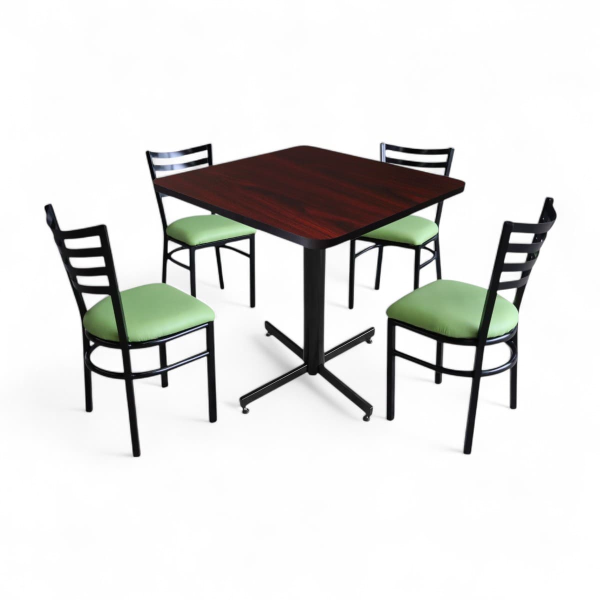 Conjunto Modelo Italia Caoba - estándar 4 sillas view 2