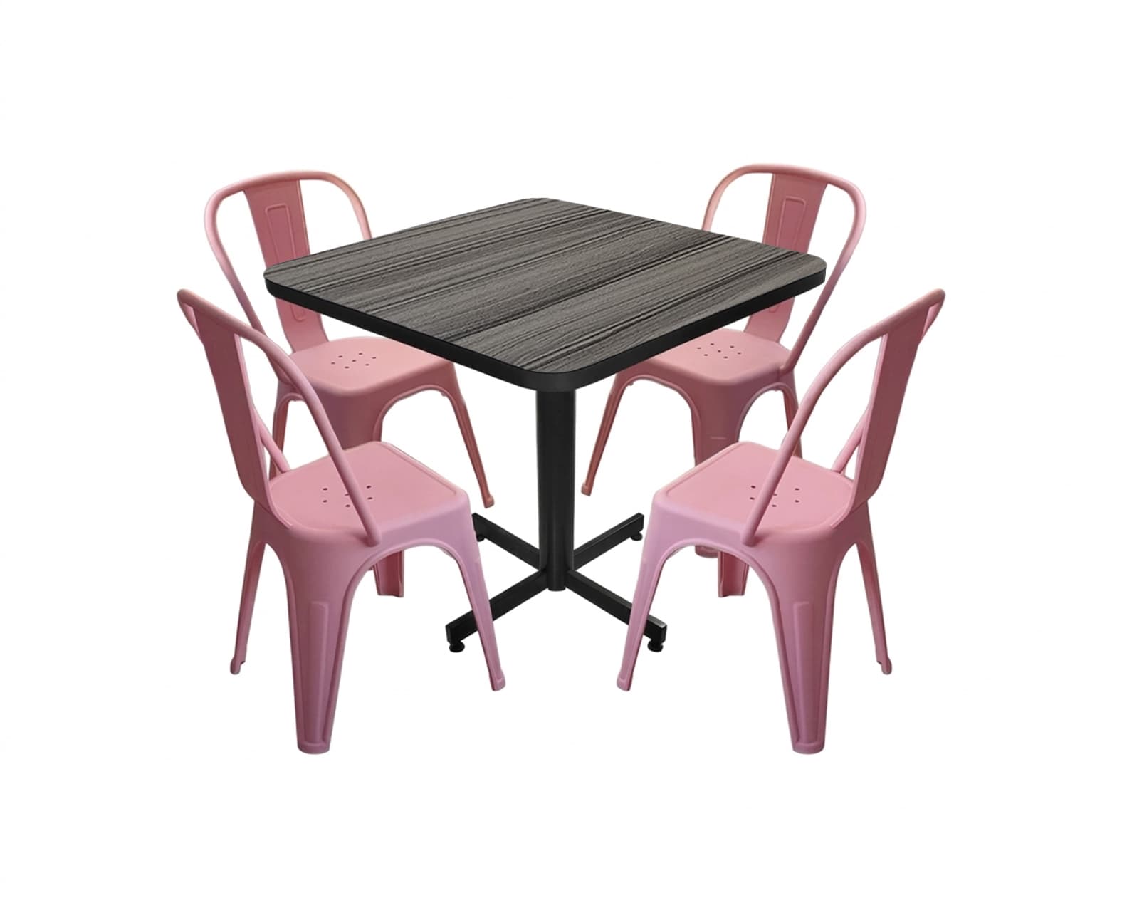 Conjunto Modelo Tolix Gris Imperial  - estándar 4 sillas view 3