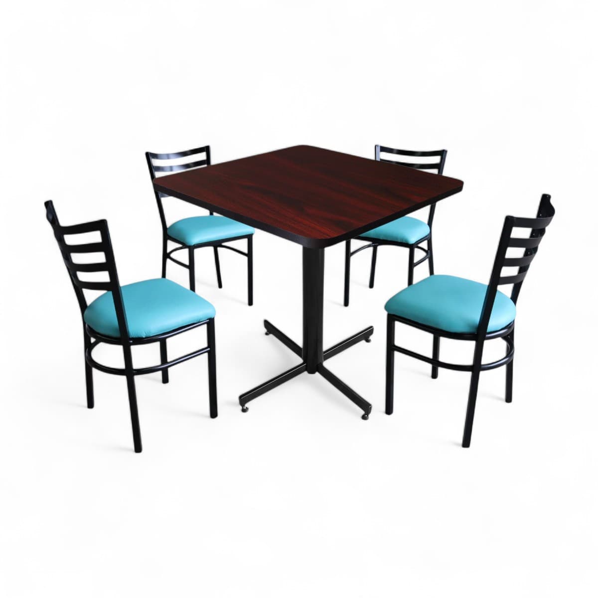 Conjunto Modelo Italia Caoba - estándar 4 sillas view 12