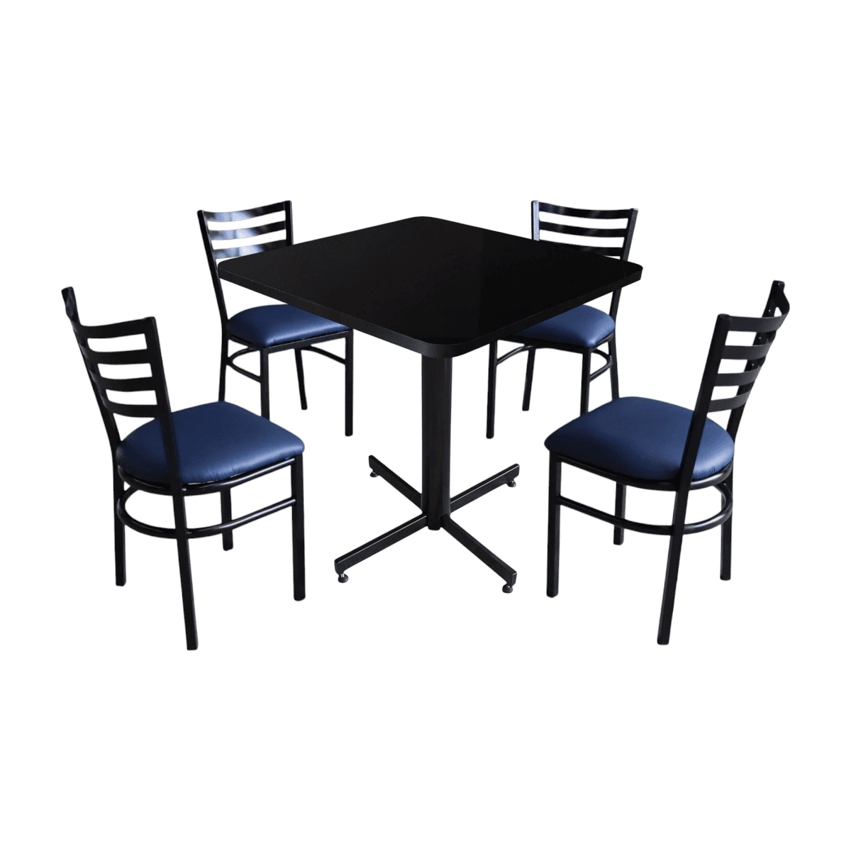 Conjunto Modelo Italia Negro Brillante - estándar 4 sillas view 14