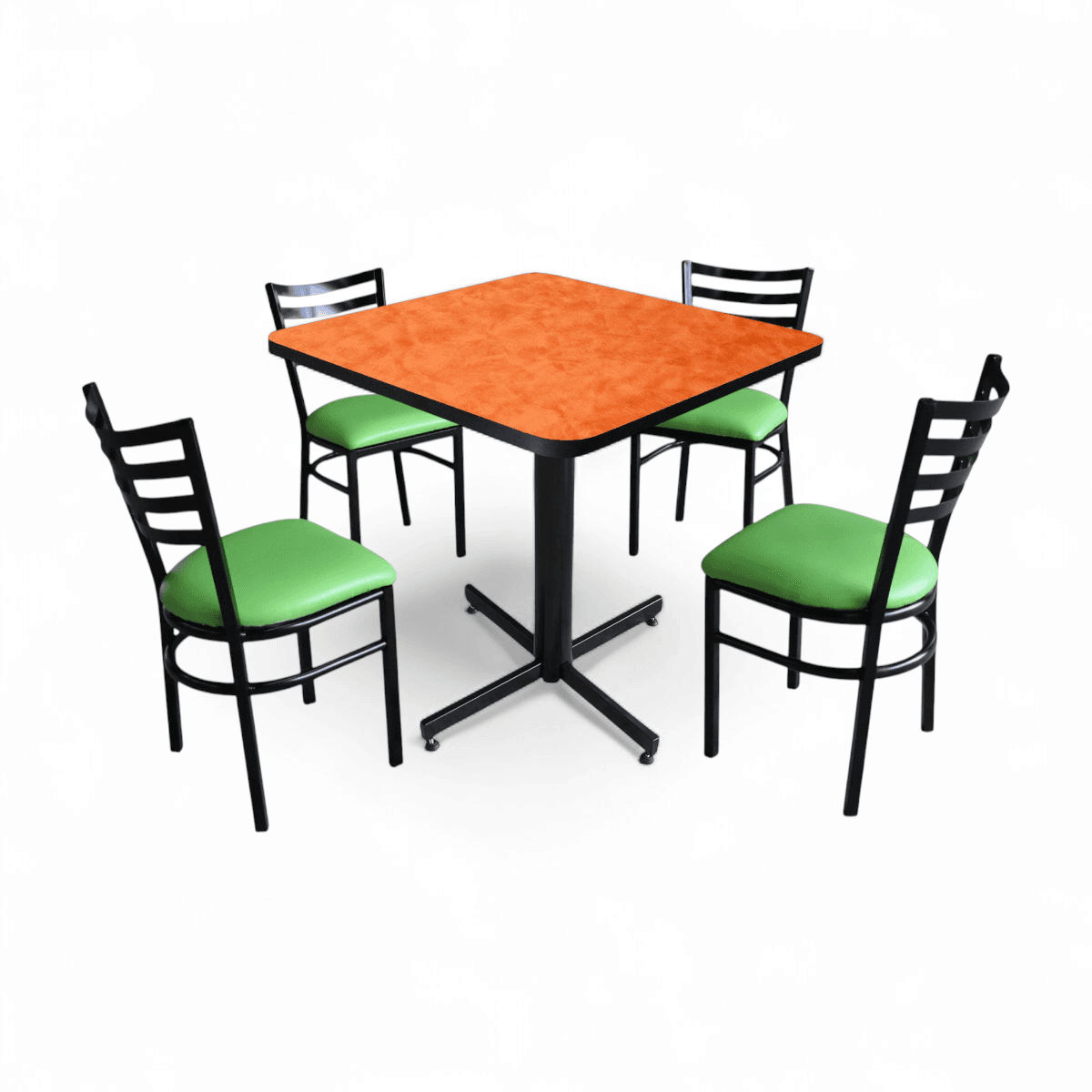 Conjunto Modelo Italia Naranja Deslavado - estándar 4 sillas view 2