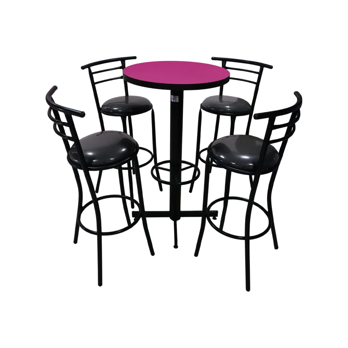 Conjunto Periquero Modelo Chabeli Fiucsa - 4 bancos view 2