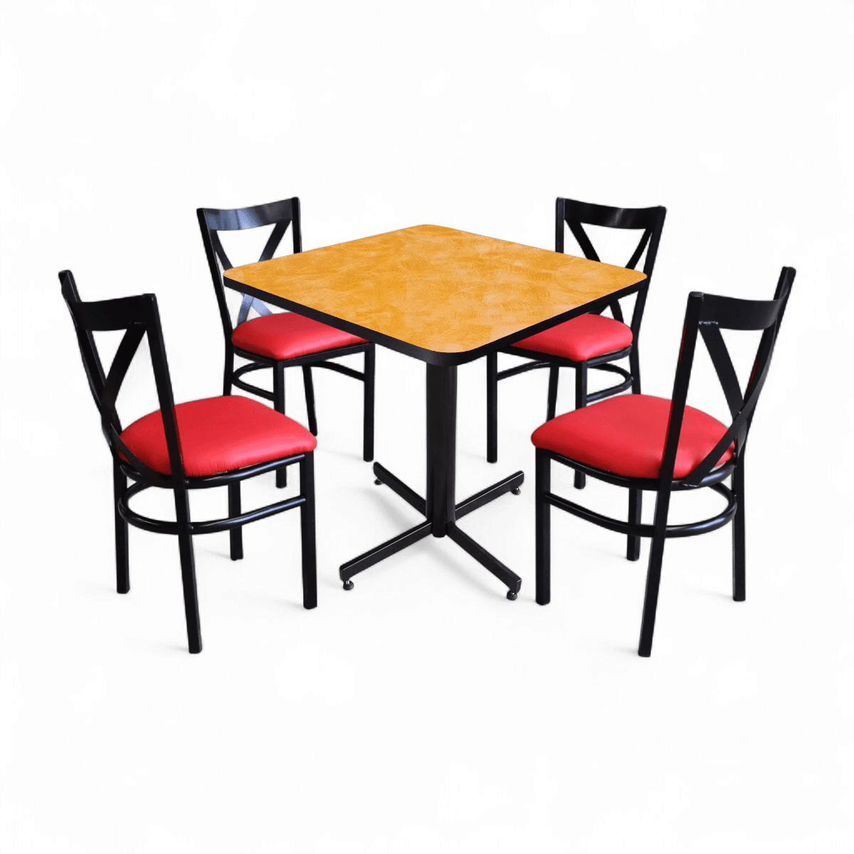 Conjunto Modelo Roma Amarillo Deslavado - estándar 4 sillas view 4