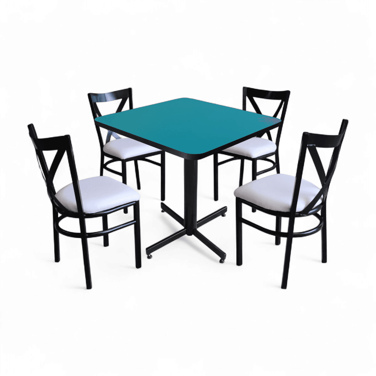 Conjunto Modelo Roma Turquesa - estándar 4 sillas view 13