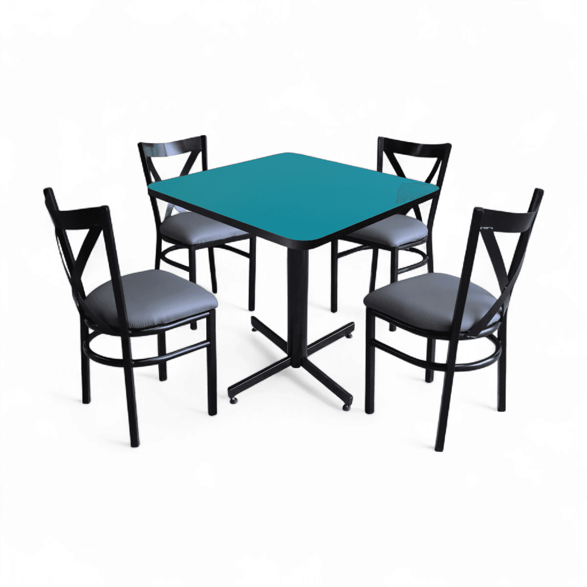 Conjunto Modelo Roma Turquesa - estándar 4 sillas view 7