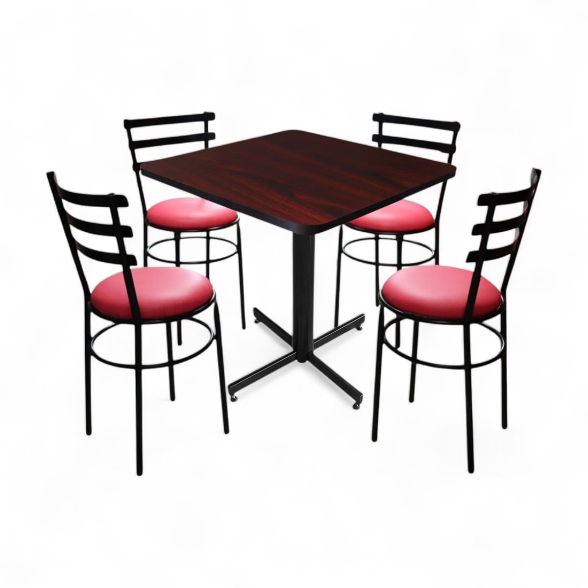 Conjunto Modelo Solera Caoba - estándar 4 sillas view 3