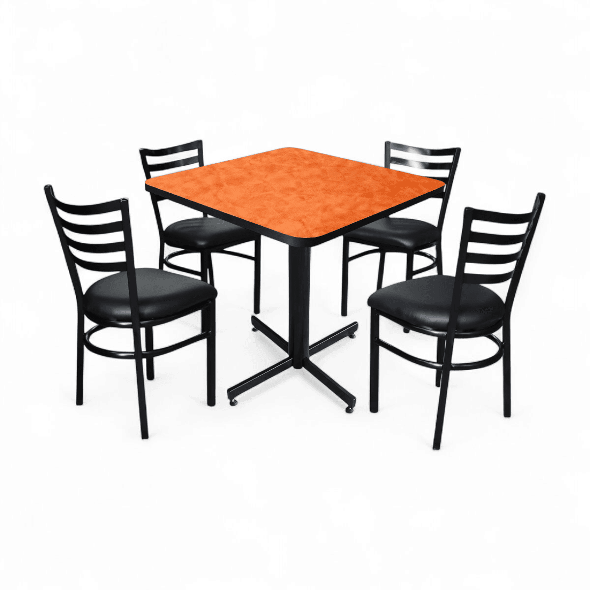 Conjunto Modelo Italia Naranja Deslavado - estándar 4 sillas view 4