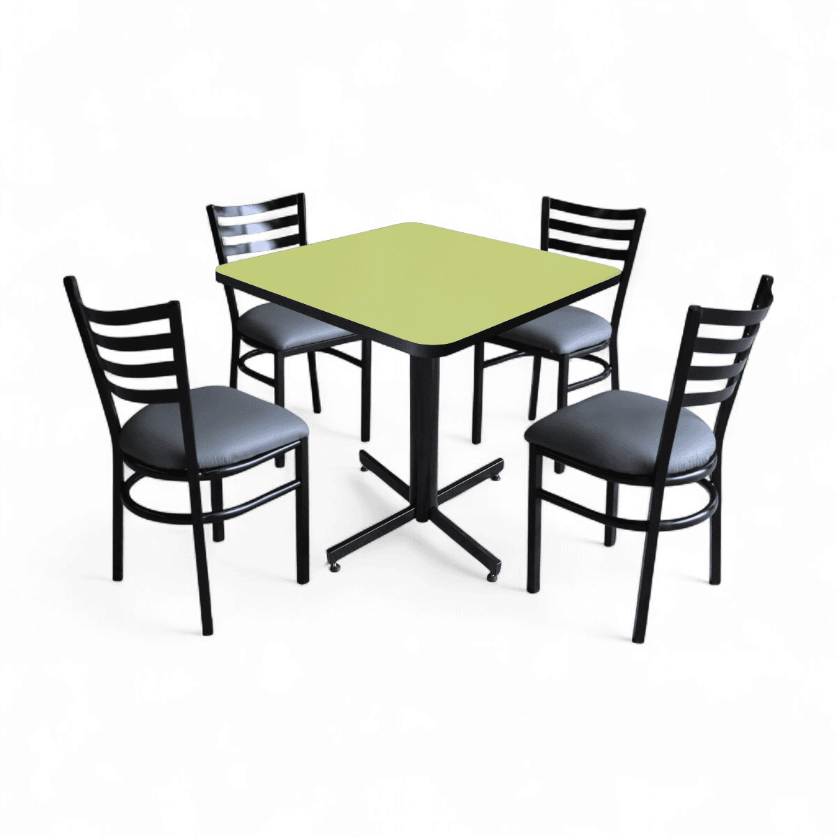 Conjunto Modelo Italia Verde Manzana - estándar 4 sillas view 3