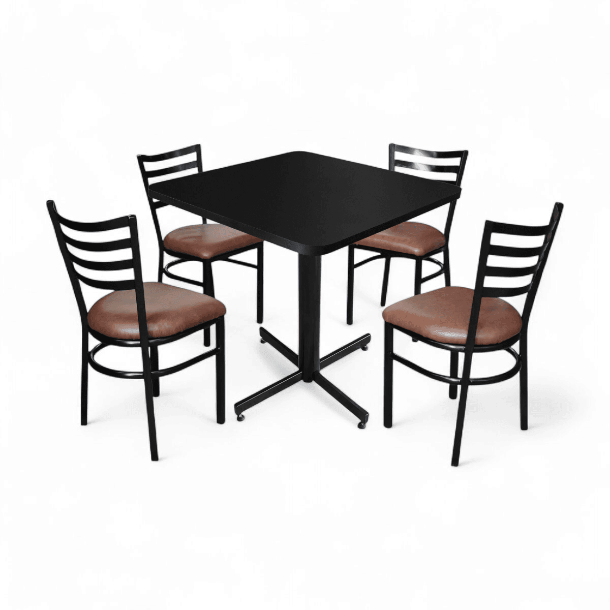 Conjunto Modelo Italia Negro Mate - estándar 4 sillas view 11