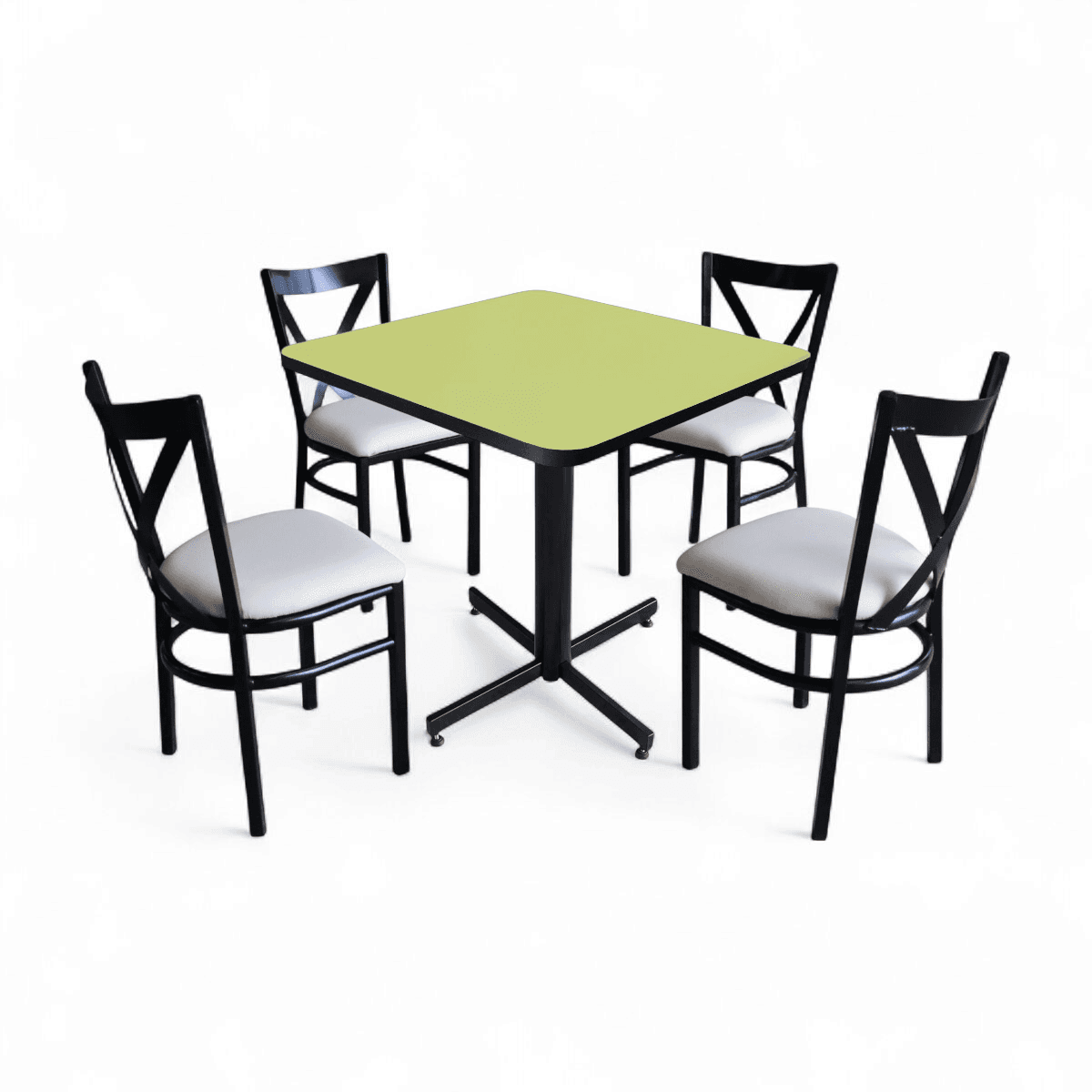 Conjunto Modelo Roma Verde Manzana - estándar 4 sillas view 10