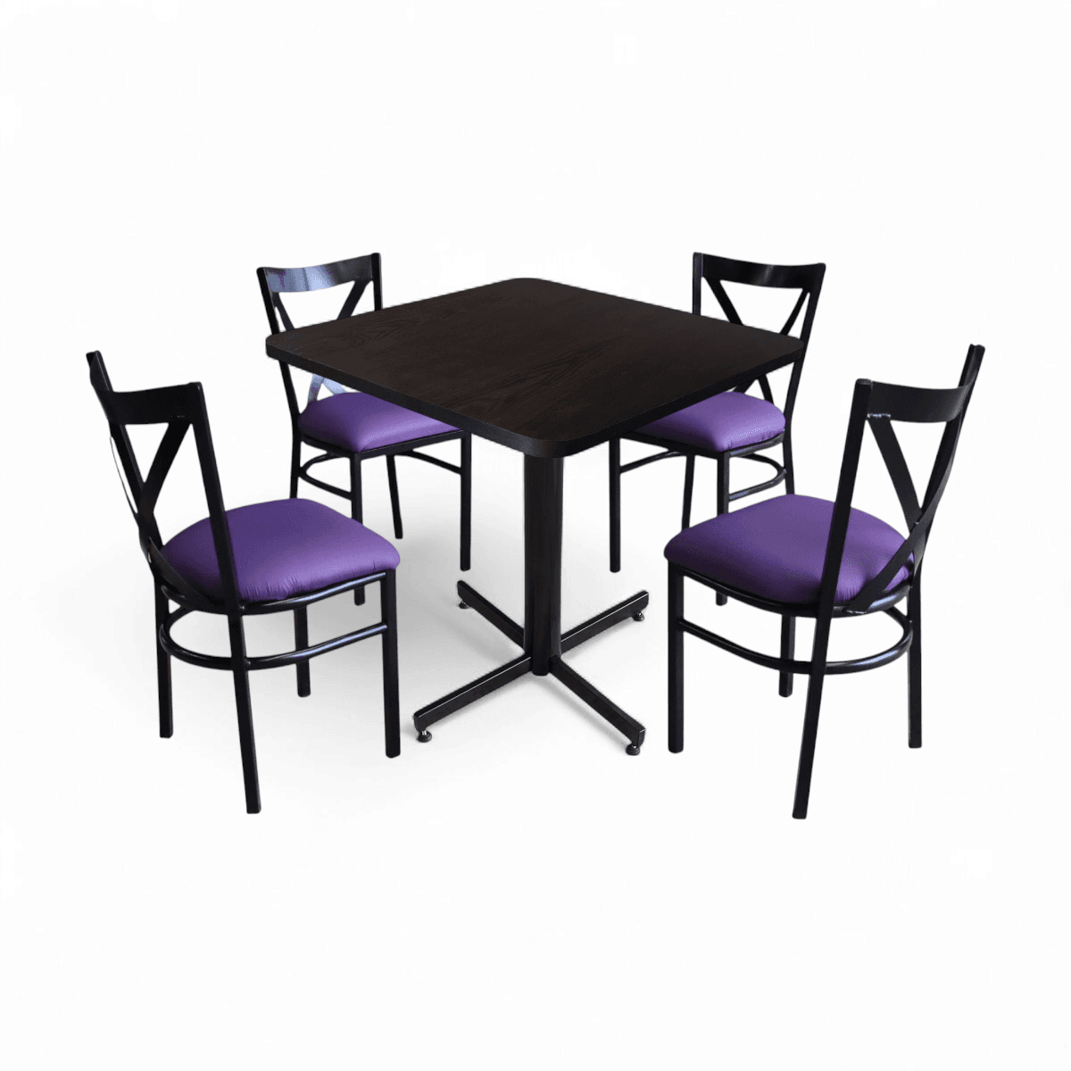 Conjunto Modelo Roma Wengue - estándar 4 sillas view 4