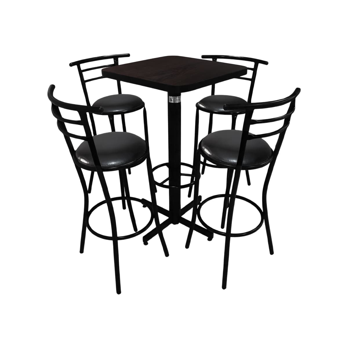 Conjunto Periquero Modelo Chabeli Wengue - 4 bancos