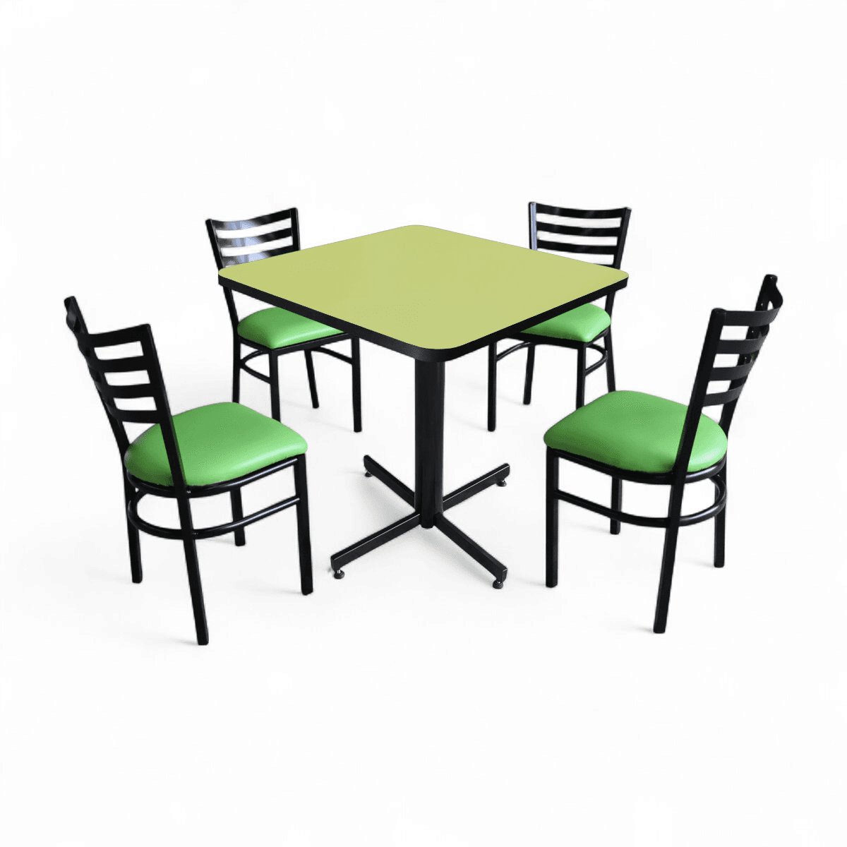 Conjunto Modelo Italia Verde Manzana - estándar 4 sillas view 6