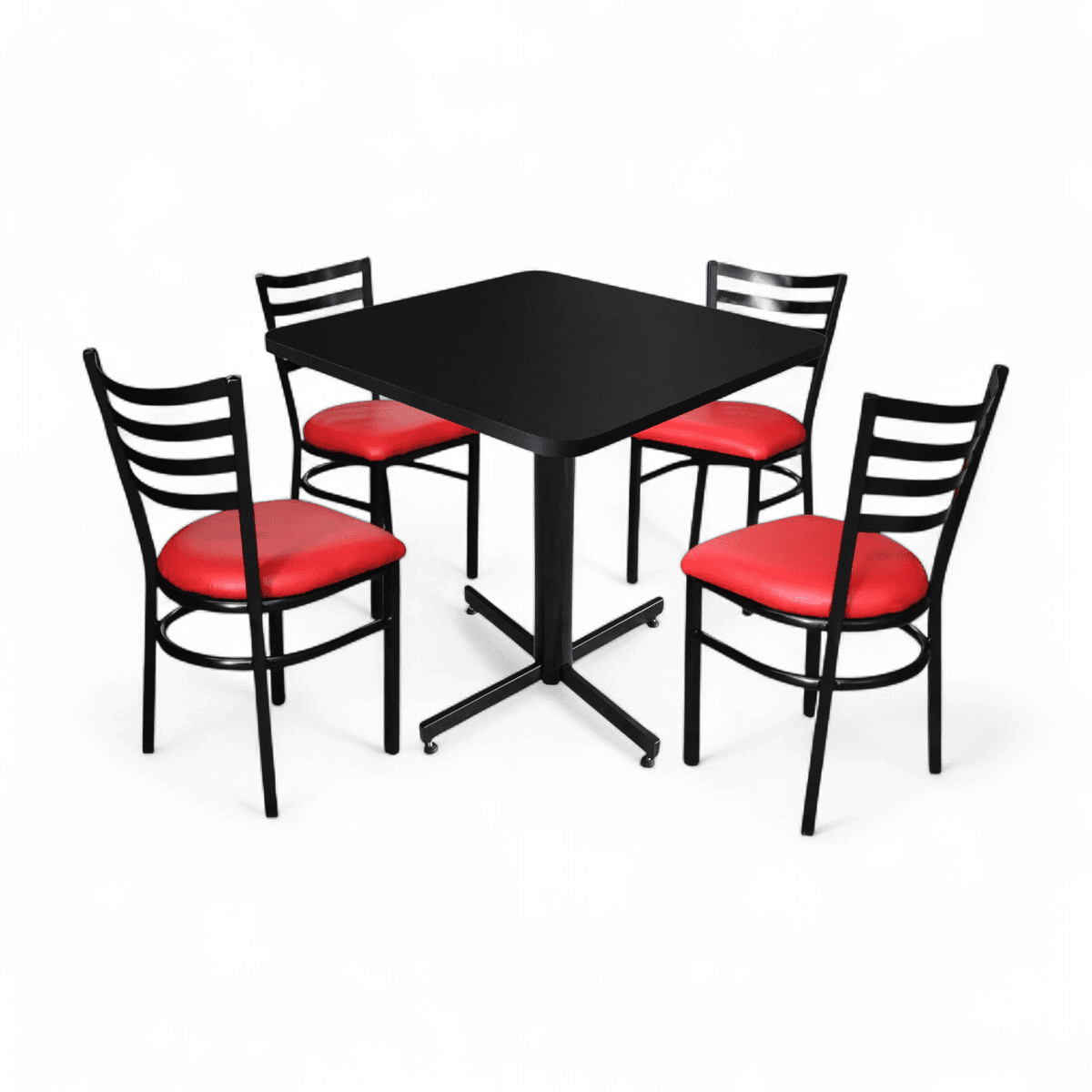 Conjunto Modelo Italia Negro Mate - estándar 4 sillas view 15