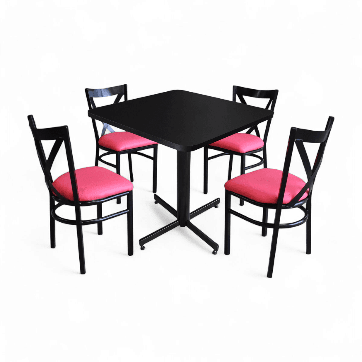 Conjunto Modelo Roma Negro Mate - estándar 4 sillas view 11