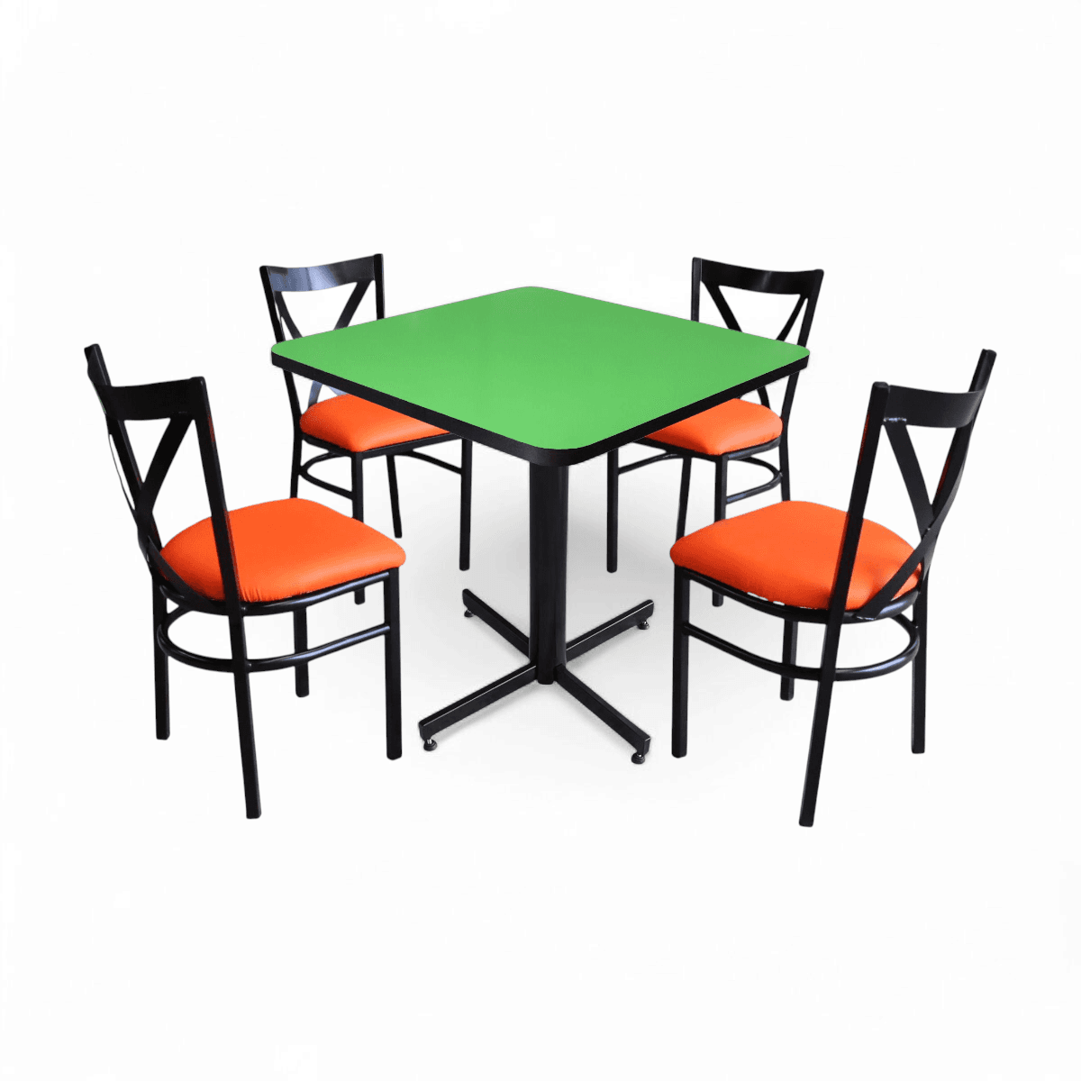 Conjunto Modelo Roma Verde Limón - estándar 4 sillas view 8