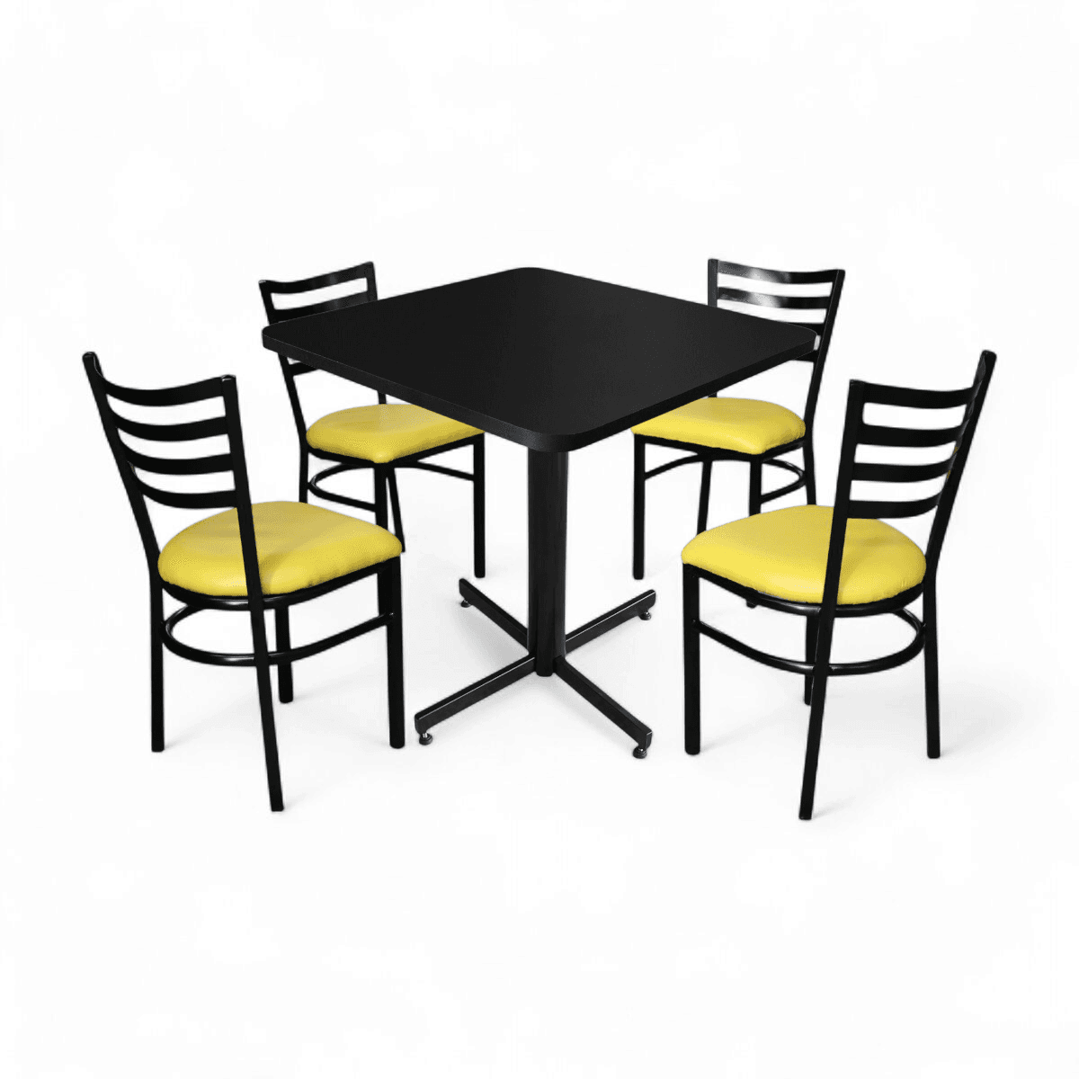 Conjunto Modelo Italia Negro Mate - estándar 4 sillas view 13