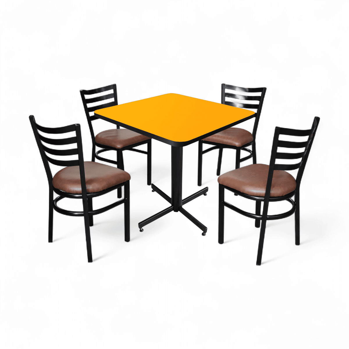 Conjunto Modelo Italia Amarillo Liso - estándar 4 sillas view 9