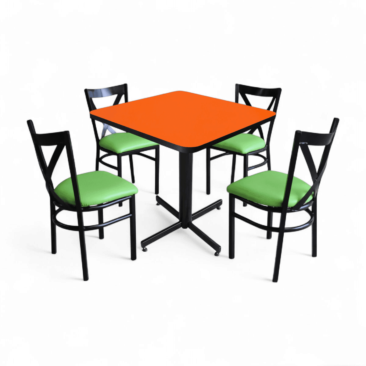 Conjunto Modelo Roma Naranja Liso - estándar 4 sillas view 11